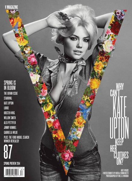 凱特阿普頓 Kate Upton 2014春季版《V》雜誌封面